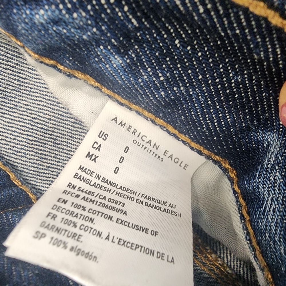 American Eagle Cut Off Denim Shorts Size 0‎ - Picture 4 of 9